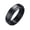 black, variant on Men's Women's Stainless Steel Turnable High Polished Ring Simple Anxiety 6MM Couple Rings Rainbow Size 5
