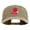 Khaki, variant on Red Purple Lady Western Boots Iron on Patched Unstructured Pigment Dyed Cotton Cap - Khaki OSFM