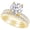 Yellow Gold, variant on 1 Carat (ctw) Platinum Round Cut LAB GROWN Diamond Engagement Ring A Come Wedding Bridal Set (Color H-I Clarity VS1-VS2)