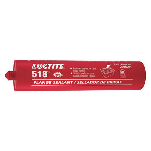 LOCTITE 2096061 Gasket Sealant,300mL,Red,Paste Loctite 518 Flange