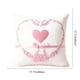 thumbnail image 3 of Funda de cojín con forma de corazón para San Valentín | Regalo romántico para parejas | Funda de cojín decorativa de poliéster rosa de 45 x 45 cm para sofá cama y salón, 3 of 6