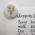 thumbnail image 2 of Noel Christmas Deer with Flowers Kitchen Refrigerator Locker Button Magnet, 2 of 6