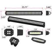 Sunpie Jeep Wrangler Front Bumper with Winch Plate & 5 LED Lights for JK JKU JL JLU 4xe Jeep Gladiator JT
