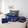 thumbnail image 5 of Manfei Sports Gamer Bedding Sets King Size,Game Gaming Pickleball Comforter Sets with Sheets,Blue Green Orange Bed in a Bag King Size,Breathable Room Decorative Reversible,7-Piece, 5 of 7