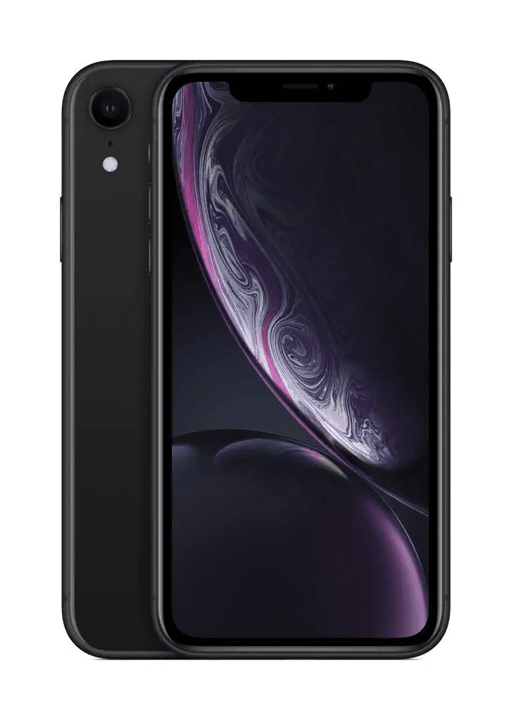 Restored Apple iPhone XR 64GB Black Fully Unlocked Bundle: LED Wireless Speaker, Bluetooth Headphones, Screen Protector, Wireless Charger, & Phone Stand (Refurbished)