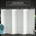 thumbnail image 5 of Red Lantern 6 ft. Tall Double Cross Shoji Screen - White - 6 Panels, 5 of 7