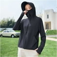 thumbnail image 7 of CFLVAEK Womens UV Sun Protection Hoodie UPF 50+ Long Sleeve Full Zip Sun Jacket Summer Outdoor Hiking Fishion Shirts with Pockets, 7 of 7