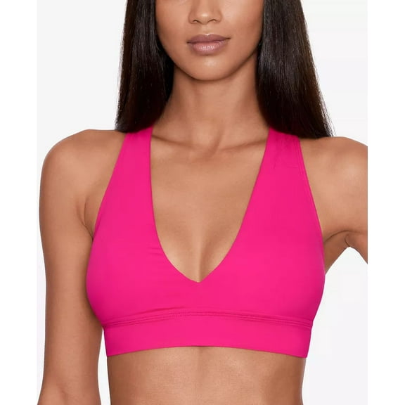 Lauren Ralph Lauren Women's Twist X-Back Swim Top Separates Swimsuit (8, Pink)