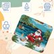 thumbnail image 3 of Alfombrilla de ratón con estampado de Papá Noel en la playa, personalizada, con textura premium, base de goma antideslizante, tamaño pequeño, 21 x 24 cm, 3 of 7