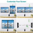 thumbnail image 3 of MOUNT PRO Dual Monitor Stand Free-Standing Full Motion Monitor Desk Mount Fits 2 Screens up to 27 inches 17.6lbs with Height Adjustable Swivel Tilt Rotation VESA 75x75 100x100 White, 3 of 5