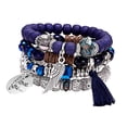 thumbnail image 1 of lionlar Bohemian Stackable Bead Bracelet Adjustable Bracelet Stretch Bracelet for Dating C, 1 of 9