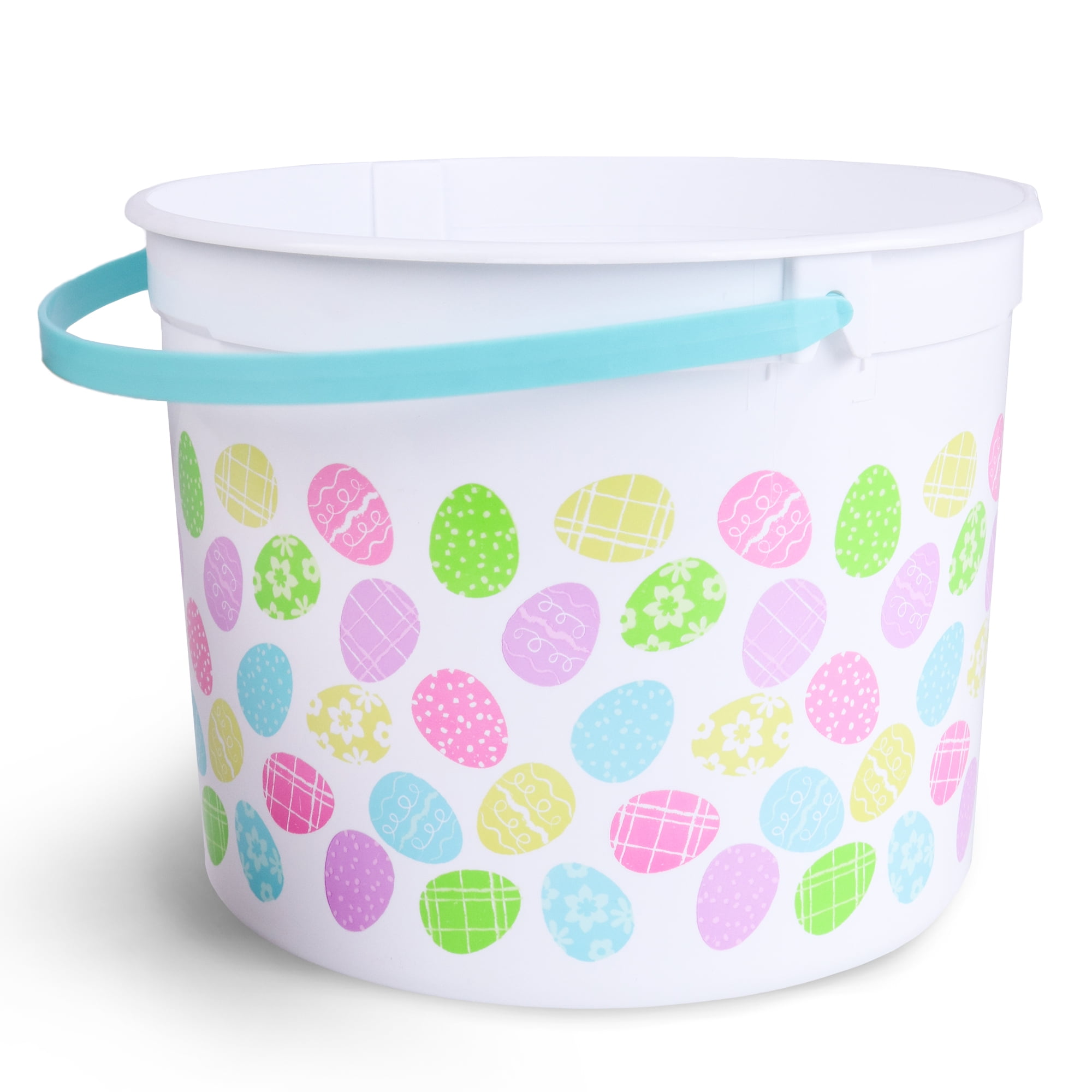 Way to Celebrate 5Quart Easter Holiday Bucket, Egg Print