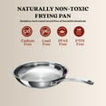 thumbnail image 4 of Alva Chef 9.5" Stainless Steel Frying Pan, Tri-Ply Skillet, Even Heating, Stay-Cool Handle, 4 of 7