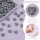 thumbnail image 5 of 150 cuentas de corazón negro, hematita negra, piedras preciosas sueltas, 8 mm, espaciador de corazón, cuentas de piedra con agujeros pequeños., 5 of 6