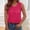Hot Pink, variant on Lumistal Women's Summer Tank Tops Pleated Crewneck Loose Ladies Blouses Trendy Sleeveless Tops for Women Basic Shirts Going Out Top Daily Wear Hot Pink M