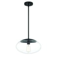 thumbnail image 5 of 56894-FB Craftmade Lighting Gaze - 1 Light Pendant In Contemporary Style-8 Inches Tall and 14 Inches Wide-Flat Black Finish-Clear Glass Color, 5 of 7