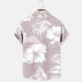 thumbnail image 6 of Xysaqa Hawaiian Shirt for Men Tropical Printed Big & Tall Button Down Shirts for Men Short Sleeve T-Shirt Casual Summer Holiday Hawaii Party Beach Dress Shirts 3X 4X 5X on Clearance, 6 of 6