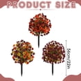 thumbnail image 3 of 22 Inch Fall Topiary Ball Stake, UV Resistant Waterproof Faux Plant with Detachable Stake for Porch Garden Planter Decor, 1PC,#C, 3 of 8