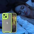thumbnail image 2 of Compatible with iPhone 14 Case Clear Luminous Case Glow in The Dark Noctilucent Luminous Space Nebula Slim Fit Cover Protective Anti Scratch Cases Thin Translucent Protective Case Green, 2 of 7