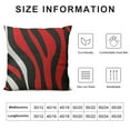 thumbnail image 5 of Shiartex Throw Pillow Covers Modern Abstract Red Black White Strip Dot Decorative Pillow Cases Home Decor Square Pillowcases,Multi-Size, 5 of 5