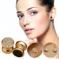 thumbnail image 1 of Sentmoon Todays Deals Clearance Sales Design Sense High-end Zircon Magnet Earrings Tideless Ear-piercing Ear Clips Unique Earrings Deals of the Day Clearance Prime, 1 of 9