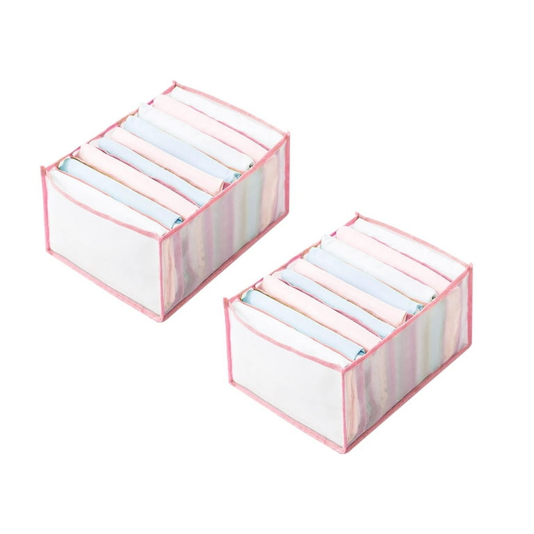 MPWEGNP Compartment Mesh Storage Clothes Storage Box Trouser Compartment Box Drawer Bag Storage Bags Flat Storage Bins with Lids Under Bed Under Bed