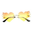 thumbnail image 4 of LEORX Valentine's Day Photo Prop Sunglasses Heart Shaped Metal 1Pack for Girls, 4 of 8
