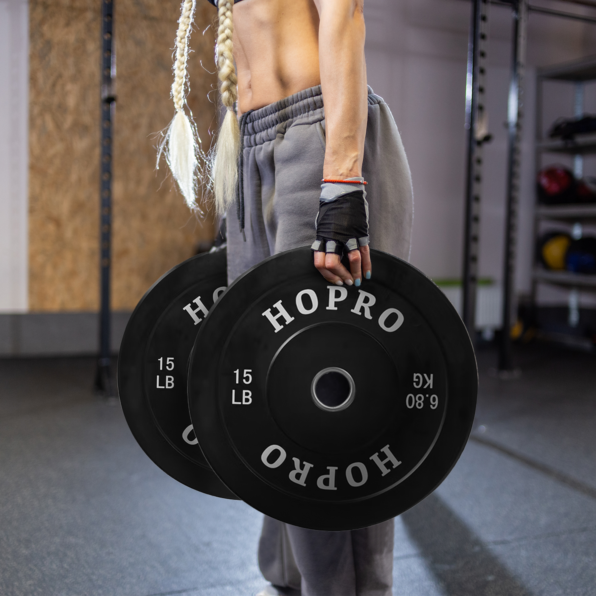 FlexWave 5FT Barbell with Rubber Coated Weight Plates – 110LB and Two 30LB Sets, Standard 1-Inch Bar