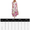 thumbnail image 2 of Vestido De Mujer Vestido elegante con cuello en V Maxi Dress Vestidos Moda suave para boda (Rose Red XXL) Cgtredaw para Mujer Rosa roja T M, 2 of 6