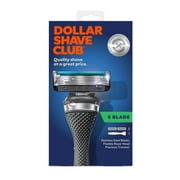 Dollar Shave Club Men's Razor 6-Blade Starter Set 1 Handle, 2x 6-Blade Manual Razor Refills