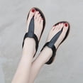 thumbnail image 5 of Flats Sandals for Women with Elastic Ankle Strap Non Slip Comfort Sandals Women Dressy Summer Flats Shoes Slip On Beach Footwear, 5 of 9