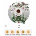 thumbnail image 6 of 15 Inch Round Placemats Set of 4, Christmas Tree Non Slip Heat Insulation PP Table Mats, Grey Retro Winter Ball Berry Snowflakes Washable Place Mats for Kitchen Dining Party Table Decor, 6 of 7