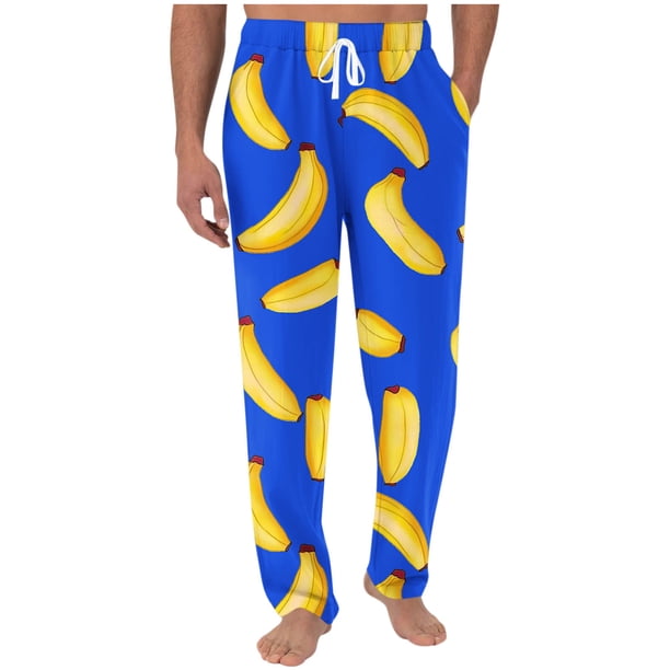Pantalones largos para hombre con estampado de cintura elástica y bolsillo con cordón, pantalones largos de poliéster para hombre