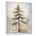 thumbnail image 2 of Designart "Zen Pine In Beige Scene I" Tree Pine Floater Framed Wall Art Prints, 2 of 5