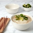 thumbnail image 3 of Tabletops Gallery 3 Piece Embossed White Bowl Set - 8", 7" & 5" - 8", 7", 5", 3 of 3