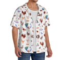 thumbnail image 2 of Wukai Farm Birds Goose Men's Casual Short-Sleeve Button Down Shirt,Cuban Shirts for Men,Mens Short Sleeve Dress Shirts-4X-Large, 2 of 5