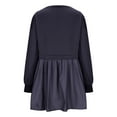 thumbnail image 4 of Dress for Women Fashion Casual Over Sized Sweatshirt Long Sleeve Dress Round-Neck Ladies Patchwork Mini Dresses Dresses for Womens, 4 of 8
