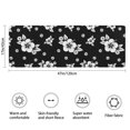 thumbnail image 3 of Pioneer Flower Floral Print Pattern Bathroom Rugs Mat, Non Slip Microfiber Bathroom Rug with Rubber Backing, Soft Mats for Bathroom Floor Tub Shower, 17"x47", 3 of 5