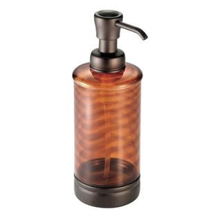 - New York Bathroom Soap Pump Lotion Dispenser Bath Sink Accessories, Brown Tinted
