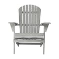 thumbnail image 5 of Tcbosik 2 Pack Folding Adirondack Chairs, Solid Wood Lawn Chair, Accent Chair for Deck, Garden, Patio, Poolside, Gray, 5 of 11