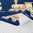 thumbnail image 5 of Erosebridal Lion Bed Spread Queen for Boys Girls, Toy Train Queen Coverlet Set, 3-Piece 1 Quilt and 2 Pillowcases, 5 of 7