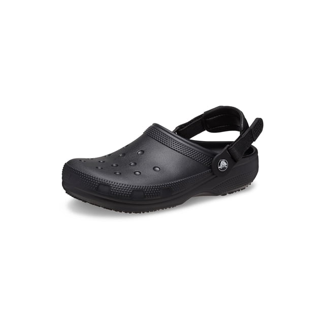 Zueco de trabajo clásico Shoes Crocs, negro, para hombre 6/mujer 8