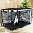 thumbnail image 3 of Dog Crate Cover with Double Door Access, Waterproof Oxford Cloth Kennel Cover for 36 inch Crates, Heavy Duty Pet Cage Cover with Air Vents, Universal Fit Dog Crate Privacy Shield, 3 of 6