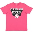 thumbnail image 3 of Inktastic Cleveland Rocks with Baseball Youth T-Shirt, 3 of 5