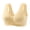 Beige, variant on Plus Size Front Closure Bra - Wireless Full Coverage with Side Support Panels, Breathable Cotton for Back Pain Relief (36-44)