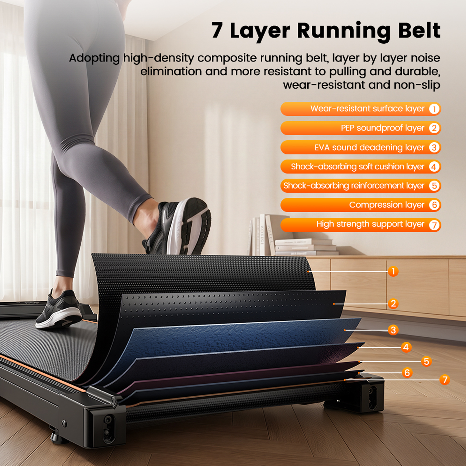 Patbrela Walking Pad Vibration Treadmill 12% Incline photo 5