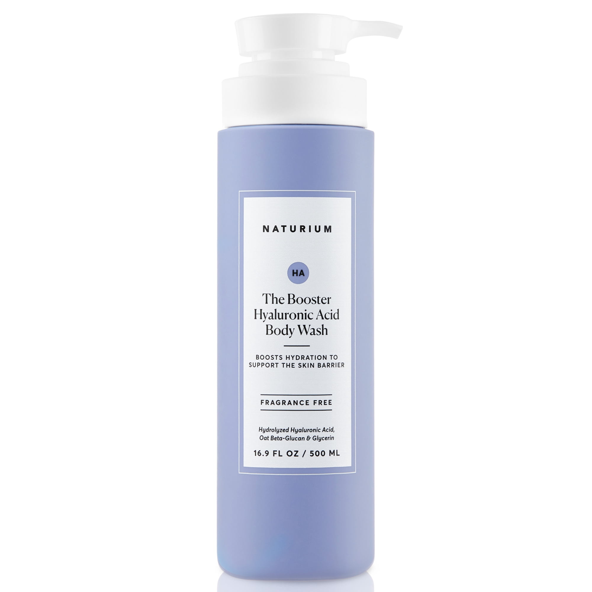 Naturium The Booster Hyaluronic Acid Body Wash, Hydrating & Moisturizing plus Minimizes Dryness, with Glycerin & Vitamin B5, 16.9 fl oz