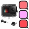 thumbnail image 1 of For GoPro Hero 12/11/10/9 Sports Camera Underwater 45m Waterproof Case with 3 Filters, 1 of 4
