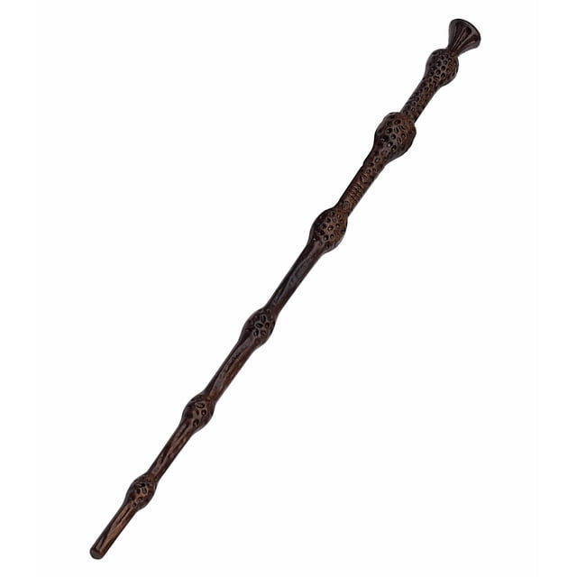 Varita mágica de madera tallada a mano, 38 cm, hecha a mano