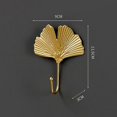 thumbnail image 5 of SZTXJ Adhesive Hook, 5 Pieces Wall Hook Leaves Cast Iron Decorative Wall Hooks Curtain TieBacks Wall Hooks for Wall Hook Metal Hat Hook Coat Hook, 5 of 5